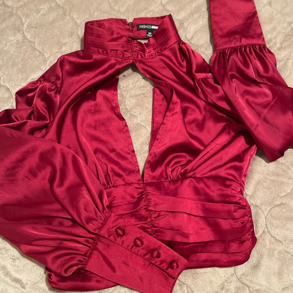 Red blouse
